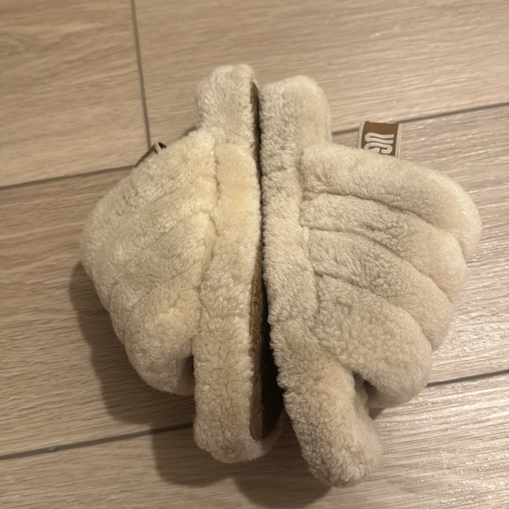 Y2K Spellout UGG WOMENS FLUFF YEAH SLIDE sz 6 - Picture 8 of 10